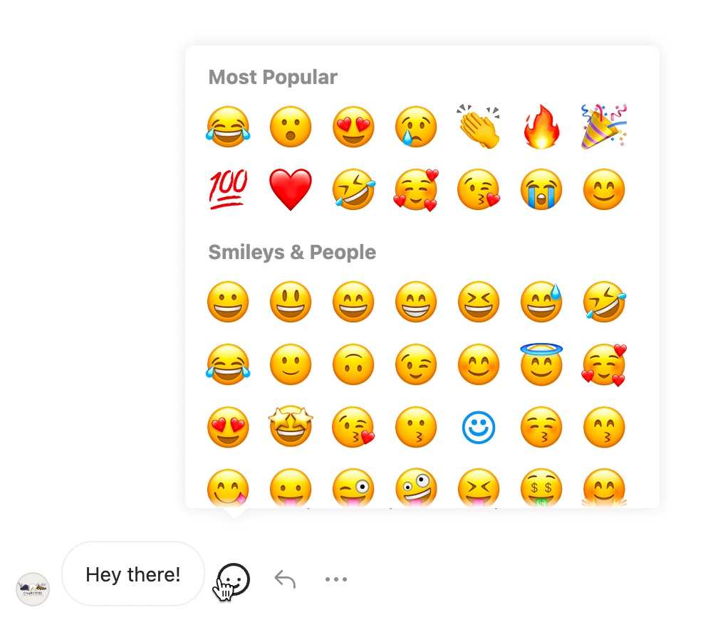 Instagram default emoji list desktop