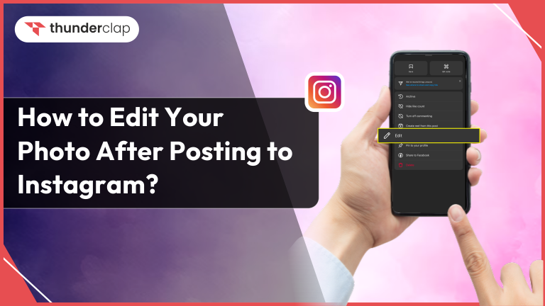 How To Edit Your Photo After Posting To Instagram?