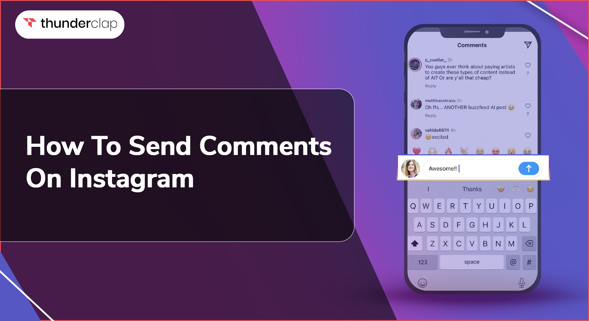 How To Send Comments On Instagram