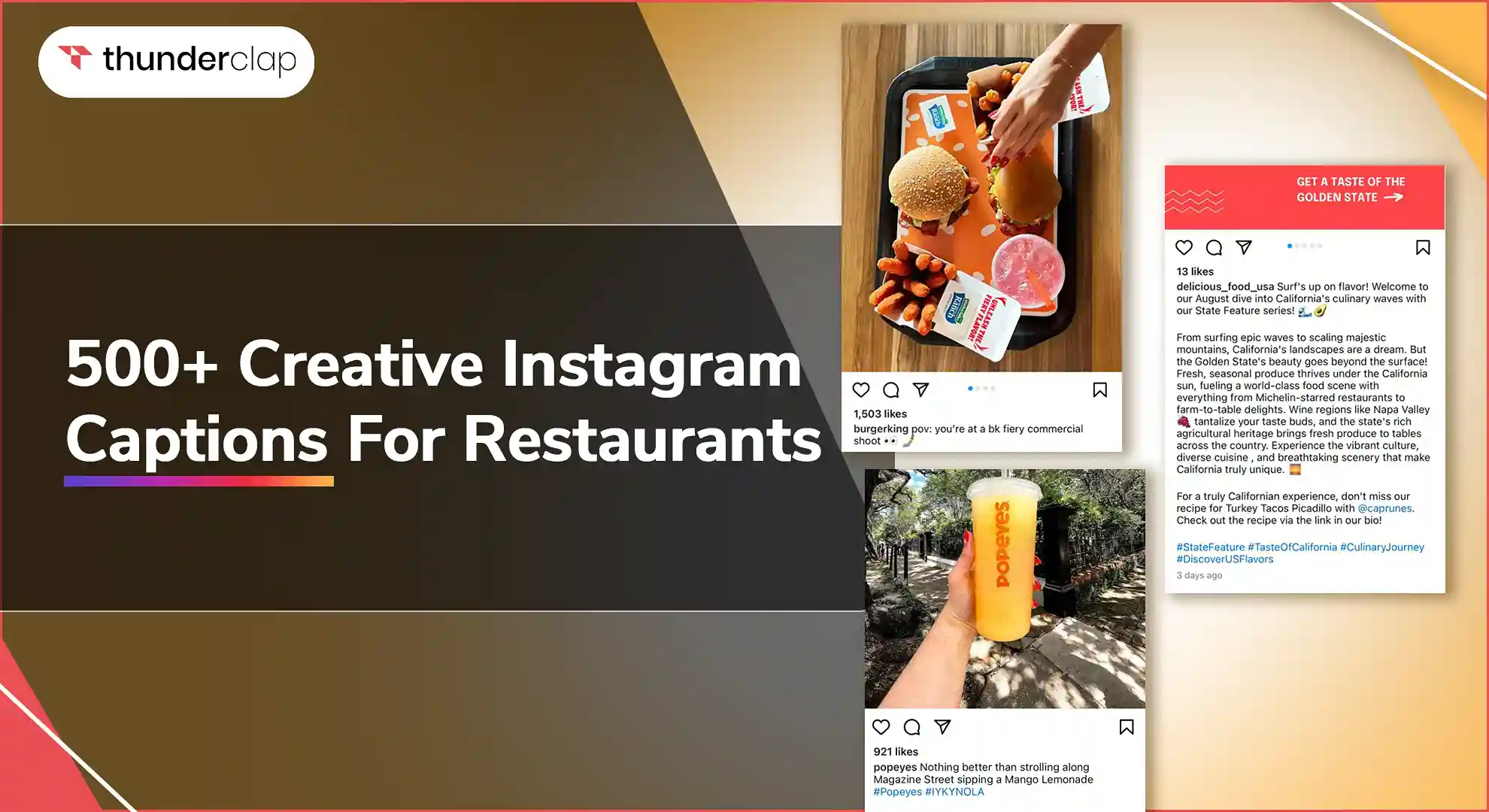 Instagram Captions For Restaurants