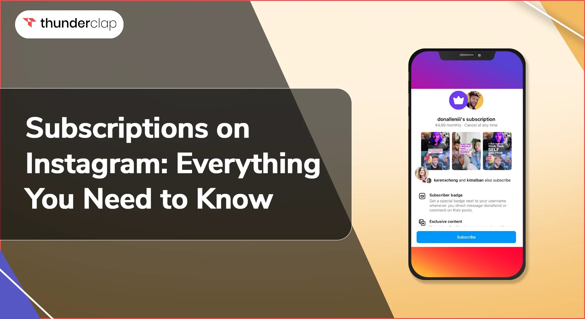 Subscriptions on instagram everything you need to know