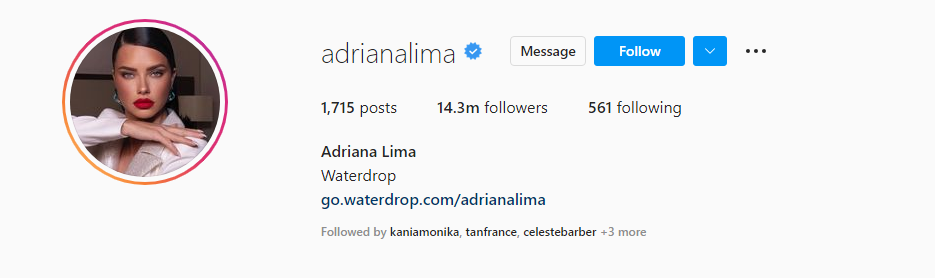 Adriana lima instagram