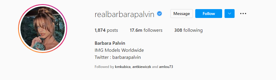 Barbara palvin instagram