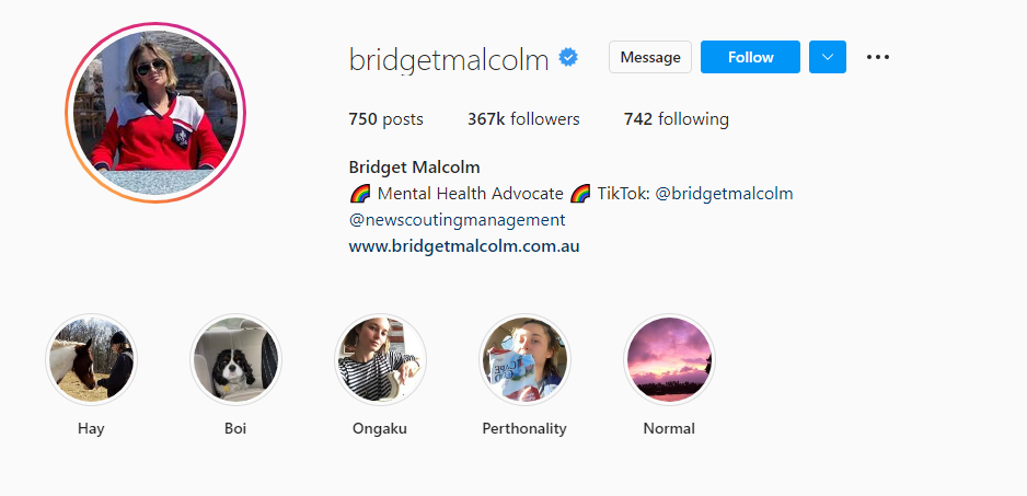 bridget Malcolm instagram