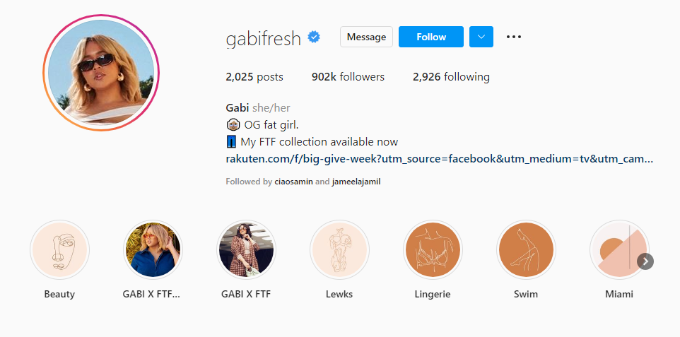 gabi fresh instagram