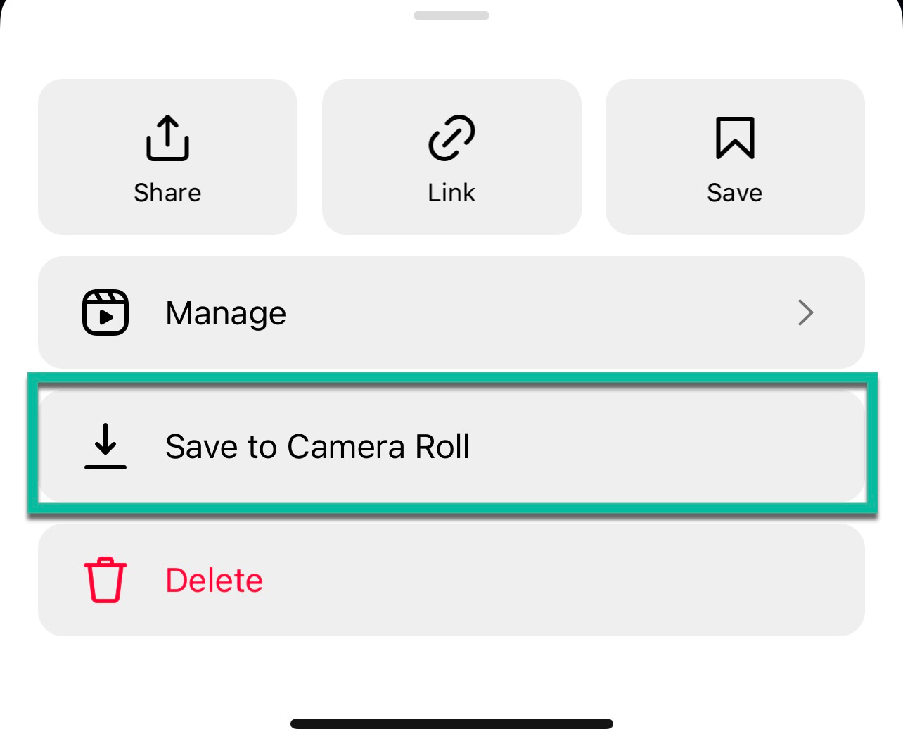 save reels to camera roll