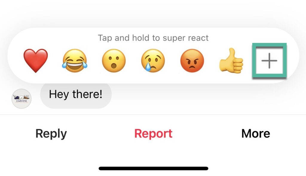 Customize Instagram reaction emojis 