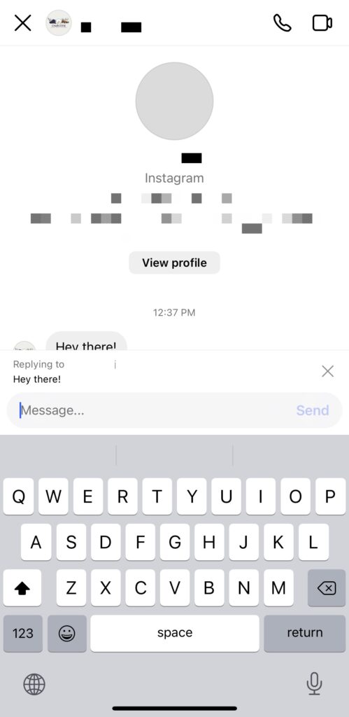 Reply to Instagram messages